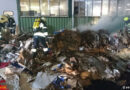 Stmk: Brennende Kartonagen in Betrieb in Kapfenberg-Diemlach