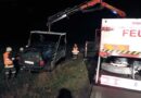 Nö: Pkw mittels Kran auf der L55 geborgen