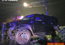 Stmk: Bergung eines SUV mit SRF-Kran in Hainsdorf