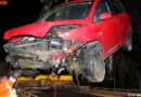 Oö: Pkw landet nach Unfall in einem Bach