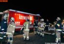 T: Großbrand in einem Gartencenter fordert die Feuerwehren