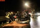 Stmk: Pkw landete auf der Murtalschnellstraße am Dach