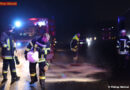 Deutschland: Aufgerissener Lkw-Dieseltank sorgt für Feuerwehreinsatz in Alsfeld