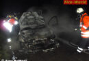 Deutschland: Gasbetriebener Pkw auf der A7 in Brand