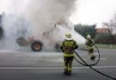 Ktn: Brand einer Baumaschine am Klagenfurter Südring