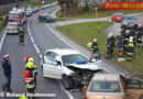 Oö: Aufräumarbeiten nach Verkehrsunfall