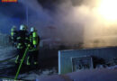 Nö: Gewerbebetrieb-Außenlager in Langenzersdorf in Vollbrand