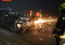 Nö: Wegweiser, Lichtmast, Verkehrsinsel: „Crash Challenge“ in Markt Piesting