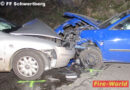 Oö: Auto-Seilwindenbergung nach Unfall in Schwertberg