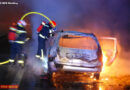 Nö: Fahrzeug auf der A2 bei Wiener Neudorf in Vollbrand