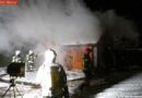 Oö: Dachstuhl eines Gartenhauses in Brand geraten