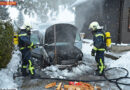 Nö: Verletzter bei Fahrzeugbrand in Gießhübl
