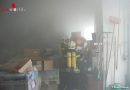 Nö: Brand in einer Lagerhalle in Achau