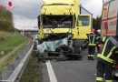 Oö: Lkw-Auffahrunfall auf der Innkreisautobahn bei Aistersheim