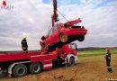 Nö: Autobergung nach Überschlag in Altenburg