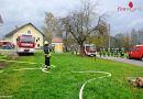 Oö: Andorfer Feuerwehren beüben Brand eines landwirtschaftlichen Objektes