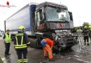 Oö: Lkw-Lenker eingeschlossen → Weil Rettungsgasse nicht funktionierte, steckte Feuerwehr im Stau