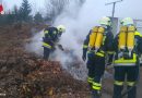Nö: Kleinbrand im Grünschnuittbereich im Altstoffsammelzentrum West in Aschbach