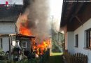 Oö: Gebäudeübergreifender Schuppenbrand in Aschach an der Steyr