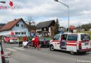 Stmk: Unfallverletzte in Bad Gams von Feuerwehrsanitätern betreut