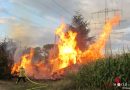 Deutschland: Feuerteufel steckt erneut Holzstapel in Brand
