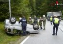 Oö: Autoüberschlag auf der B 153 in Mitterweissenbach