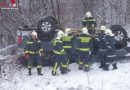 Stmk: Pkw-Inasassen nach mehreren Überschlägen auf B 145 nur leicht verletzt (+Kurzvideo)