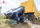 Oö: Eingeklemmter Lenker nach Kollision zwischen Güterzug und Lkw in Baumgartenberg