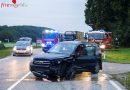 Oö: Pkw in Bad Wimsbach gegen Anhänger geprallt