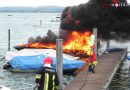 Schweiz: Motorboot nach Startversuch in Vollbrand → Vier Verletzte