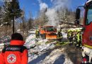 Bayern: Winterdienst-Unimog gerät in Bischofswiesen in Brand