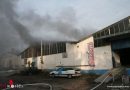 Deutschland: Brand einer Lagerhalle verursacht Sachschaden in sechsstelliger Höhe