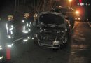 Oö: Wildunfall auf der B132: Auto bei Zusammenstoß mit 120 kg Wildschwein schwer beschädigt