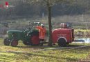 Deutschland: Brennende Saatgutbox in Scheune / Einsatz der Feuerwehr in Jarlingen