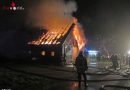 Deutschland: Bauernhaus in Bonstorf in Flammen