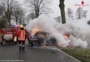 Deutschland: Ersthelfer ziehen schwer verletzten Fahrer aus brennendem Pkw