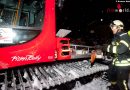 Vbg: Mit der Seilbahn und dem Pistenbully zum brennenden Ferienhaus