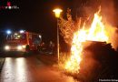 Deutschland: Gartenlaubenbrand fordert Todesopfer und schwierigen Einsatz mit 9 AS-Trupps