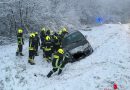 Bgld: Fahrzeugausritte bei winterlichen Bedingungen in Breitenbrunn