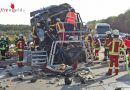 Deutschland: Schwerer Lkw-Auffahrunfall mit einem lebensgefährlich Verletzten auf der BAB 5