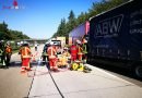 Deutschland: Schwerverletzter Lkw-Fahrer bei Auffahrunfall auf der BAB 5 bei Kronau