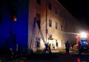 Nö: Brand auf der Baustelle am Burgareal in Bruck an der Leitha