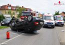 Nö: Pkw in Brunn am Gebirge gerammt, am Dach gelandet und im Auto eingeschlossen