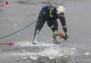 Nö: Großpumpen-Einsatz bei überflutungsdrohendem Teich in Wolfsthal