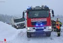 Stmk: Schnee sorgt für Chaos auf den Straßen im Bereich Deutschlandsberg