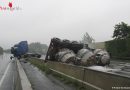 Deutschland: Austretendes Heißaluminium nach Gefahrgut-Lkw-Unfall auf A1