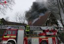 Deutschland: Dachstuhlbrand in alter Scheune in Dortmund