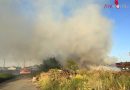 Nö: B2-Alarm bei Grünschnitthaufenbrand beim Bahnhof Ebenfurth