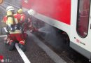 Deutschland: Brand am Regionalexpress in Welschingen