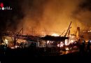 Nö: Schwierige Bedingungen bei Großbrand eines landwirtschaftlichen Anwesens in Eschenau